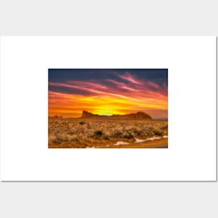 Fort Rock Sunset Dream Posters and Art